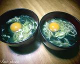 シンプルワカメ月見うどん作り方6写真