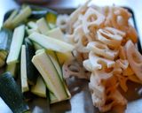 ズッキーニとレンコンのカレーマリネ作り方1写真