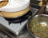 セロリの葉いりの椎茸肉詰め蒸し作り方5写真