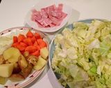 お塩でシンプルに！お野菜たっぷりスープ♪作り方1写真