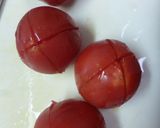 まるごとトマトのおひたし(しょうが風味)作り方1写真