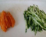 味付きめかぶで簡単サラダ♪作り方1写真