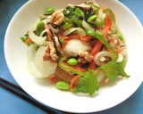 野菜たっぷり♥鯖水煮＆新玉葱の甘酢和え作り方11写真