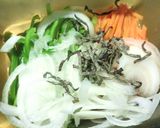 野菜たっぷり♥鯖水煮＆新玉葱の甘酢和え作り方6写真