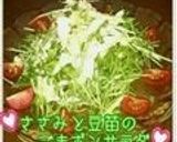 ♡ささみと豆苗のごまポンサラダ♡作り方15写真