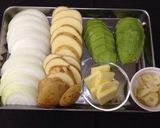 簡単調理！春野菜&アボカドのポークグリル作り方1写真