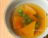 えんどう豆とハムのお吸い物。作り方4写真