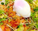 簡単美味い納豆温玉キムチパスタ♡作り方5写真