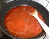 ワインとひき肉のトマトパスタ作り方5写真