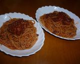 ワインとひき肉のトマトパスタ作り方8写真