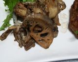 蓮根と舞茸のバターソテー作り方4写真