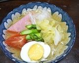 しゃきしゃき春野菜のっけ冷麺作り方3写真