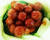 簡単꙳★*ﾟ肉だんご☆甘酢あん作り方4写真