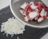 ランチ♪タコと梅干しで塩昆布の冷製パスタ作り方2写真