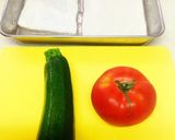 イカとトマトとズッキーニの甘辛炒め♬作り方1写真