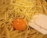 シンプルに。フィットチーネ カルボナーラ作り方4写真