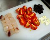 メカジキとミニトマトのスパゲッティ作り方1写真