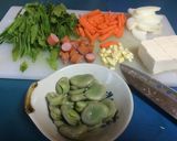 そら豆サヤもお豆も全部活用煮込み作り方1写真