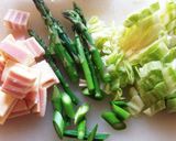 (^O^)アスパラハムチーズマヨ！春巻き作り方1写真