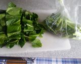 チンして青菜の胡麻和え作り方3写真