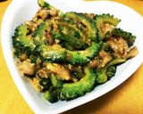 苦くないゴーヤの味噌チーズ炒め作り方6写真
