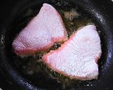 揚げ魚(モウカサメ)の甘酢あんかけ作り方1写真