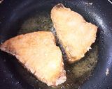 揚げ魚(モウカサメ)の甘酢あんかけ作り方2写真