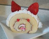 ねこロールケーキ♡作り方4写真