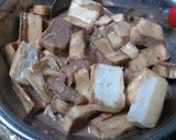 丁字麩のチョコ味パンプディングもどき作り方4写真