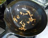 チンゲン菜と干しエビオイスターソース炒め作り方4写真