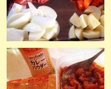 フライパンでカレー作り方1写真
