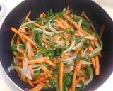 一品料理：野菜オイスター炒め作り方2写真