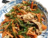 一品料理：野菜オイスター炒め作り方3写真