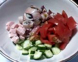 ちょい和風のいかトマト冷麺作り方2写真