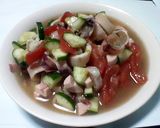 ちょい和風のいかトマト冷麺作り方11写真