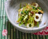 お弁当の箸休めに♬　三つ葉のおかかポン酢作り方5写真