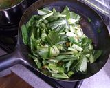 チンゲン菜と干しエビオイスターソース炒め作り方5写真