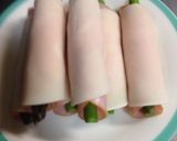 アスパラ★餃子の皮巻き作り方3写真