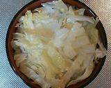 超簡単　豚薄切り肉うま焼き肉スタミナ丼作り方5写真