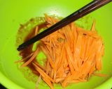 つるなと人参の胡麻味噌和え作り方5写真