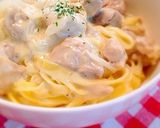 とり肉のクリームパスタ作り方7写真
