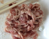 今が旬！タケノコとアスパラ簡単青椒肉絲風作り方2写真