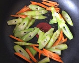 今が旬！タケノコとアスパラ簡単青椒肉絲風作り方3写真