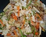 簡単ランチ☆ごま油香るそうめんチャンプル作り方7写真