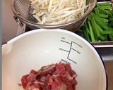 豚肉とニラともやし炒め作り方1写真