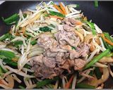 豚肉とニラともやし炒め作り方5写真