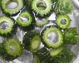 ゴーヤ♪肉詰め煮作り方1写真
