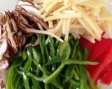 しいたけ入り☆豚肉で青椒肉絲作り方2写真
