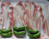 ししとうの豚肉巻き、塩・コショウ作り方1写真