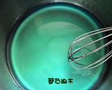 子どもが作るキャラスイーツ＊あじさい寒天作り方1写真